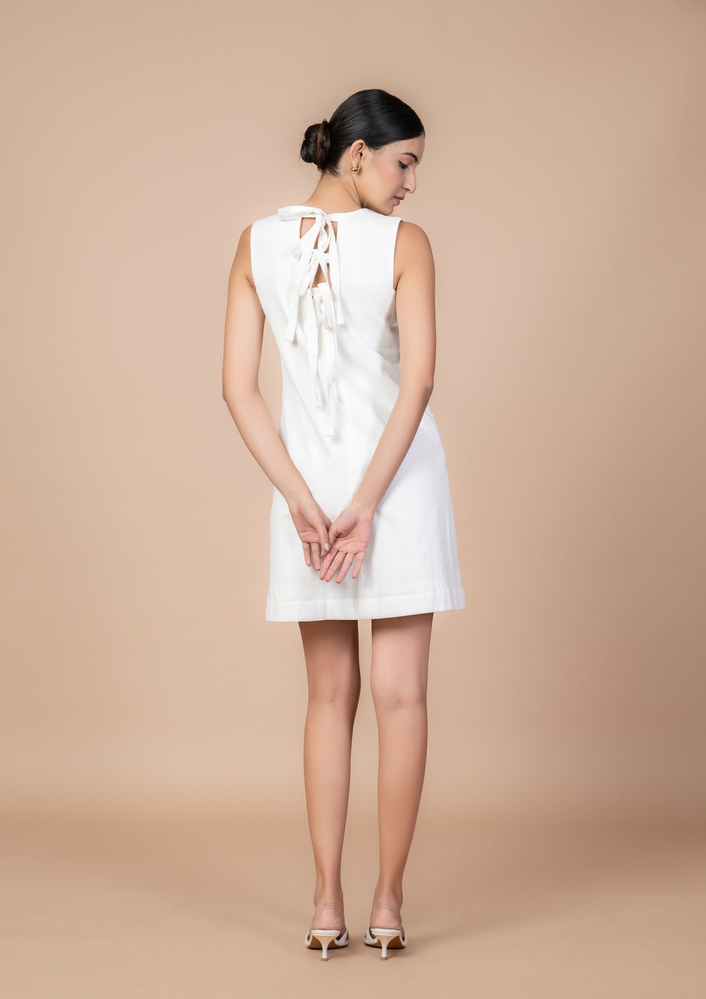 Kahwa Short Dress - White