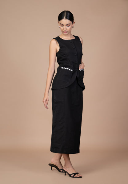 Pampore A Line Skirt - Black